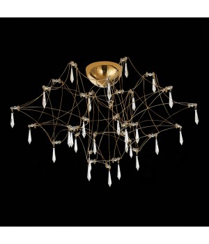 SL797.202.78 Люстра потолочная ST-Luce Золотистый, Шампань LED 78*0,45W 3000K GRAVETTA-foto4