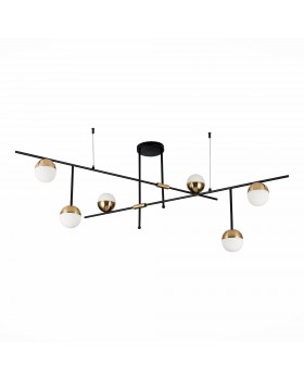 SL1507.422.06 Люстра потолочная ST-Luce Черный/Белый, Золотистый G9 6*5W 4000K ALBERO-foto2