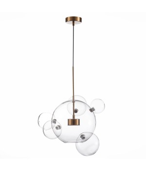 SL1133.213.01 Светильник подвесной ST-Luce Латунь/Прозрачный LED 1*14W 3000K BOPONE-foto2