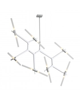 SL947.102.14 Люстра потолочная ST-Luce Серебристый/Белый G9 14*5W LACONICITA-foto14