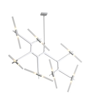SL947.102.14 Люстра потолочная ST-Luce Серебристый/Белый G9 14*5W LACONICITA-foto14