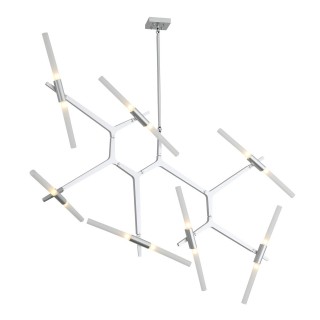 SL947.102.14 Люстра потолочная ST-Luce Серебристый/Белый G9 14*5W LACONICITA-foto14