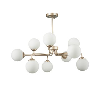 SLE106203-09 Светильник подвесной ST-Luce Золотистый/Белый G9 LED 9*5W REDJINO-foto2