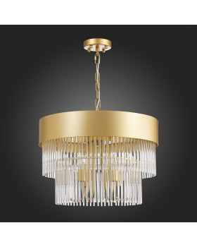 SL1225.203.06 Люстра подвесная ST-Luce Золотистый/Золотистый, Прозрачный E14 6*40W CONTATTO-foto4