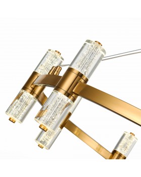 SL6007.203.18 Люстра подвесная ST-Luce Латунь/Прозрачный LED 18*2,5W 4000K GEMINA-foto3