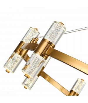 SL6007.203.18 Люстра подвесная ST-Luce Латунь/Прозрачный LED 18*2,5W 4000K GEMINA-foto3