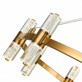 SL6007.203.18 Люстра подвесная ST-Luce Латунь/Прозрачный LED 18*2,5W 4000K GEMINA-foto3