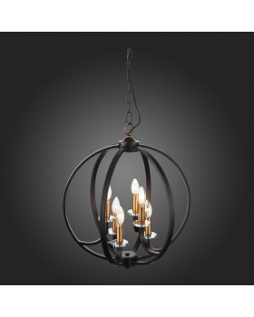 SL1013.423.06 Светильник подвесной ST-Luce Черный, Золото/Черный E14 6*40W PIANETTA-foto12