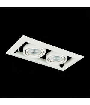 ST250.558.02 Св-к встр. Черный, Белый GU10 2*50W IP20 L245xW126xH70 220V Без ламп HEMI-foto6