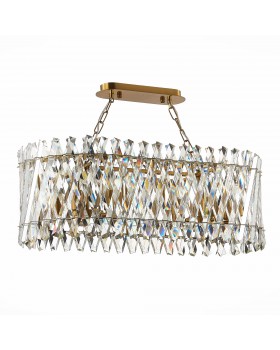 SL1170.303.10 Светильник подвесной ST-Luce Латунь/Прозрачный E14 10*40W FABIO-foto2