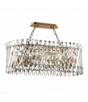 SL1170.303.10 Светильник подвесной ST-Luce Латунь/Прозрачный E14 10*40W FABIO-foto2