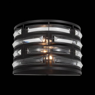 SL665.401.02 Бра ST-Luce Черный/Черный, Прозрачный E14 2*40W CHIAREZZA-foto4