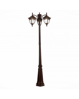 SL083.705.03 Светильник уличный наземный ST-Luce Кофейный/Кофейный, Прозрачный E27 3*60W CHIANI
