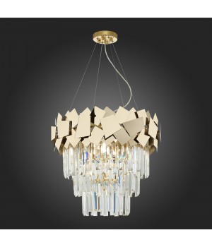 SL1232.203.06 Светильник подвесной ST-Luce Золотистый/Прозрачный, Золотистый E14 6*60W CASERTA-foto6