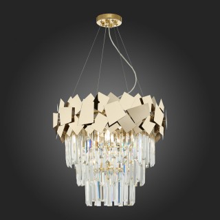 SL1232.203.06 Светильник подвесной ST-Luce Золотистый/Прозрачный, Золотистый E14 6*60W CASERTA-foto6