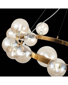 SL1165.303.15 Светильник подвесной ST-Luce Бронза/Коньячный G4 15*5W NECTON-foto6