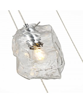 SL1175.103.05 Светильник подвесной ST-Luce хром/прозрачный E14 5*40W Portici-foto3