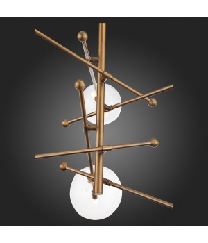 SL1205.303.06 Светильник подвесной ST-Luce Латунь/Прозрачный G9 6*5W SANDRO-foto12