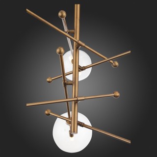 SL1205.303.06 Светильник подвесной ST-Luce Латунь/Прозрачный G9 6*5W SANDRO-foto12