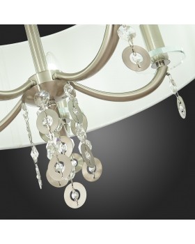 SL1757.113.05 Люстра подвесная ST-Luce Никель/Белый E14 5*40W KATENA-foto9