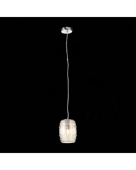 SL1051.103.01 Светильник подвесной ST-Luce Хром/Коньячный E27 1*60W BARILLO-foto4