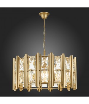 SL1623.203.08 Люстра подвесная ST-Luce шампань/шампань, прозрачный E14 8*40W CORSIA-foto5