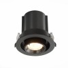 ST702.338.12 Св-к встр. Черный LED 1*12W 3000K 900Lm Ra80 24° IP20 D90xH92 180-240V ST702