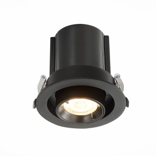 ST702.338.12 Св-к встр. Черный LED 1*12W 3000K 900Lm Ra80 24° IP20 D90xH92 180-240V ST702-foto2