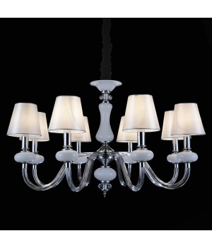 SL654.503.08 Люстра подвесная ST-Luce Хром, Белый, Прозрачный/Белый E14 8*40W LUME-foto3