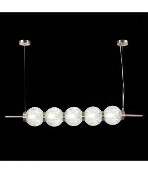 SL1155.103.05 Светильник подвесной ST-Luce Никель/Прозрачный E14 5*40W MARENA-foto4