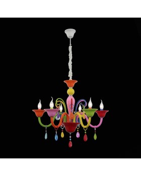 SL672.963.06 Люстра подвесная ST-Luce Разноцветный/Разноцветный E14 6*40W DELIZIA-foto9