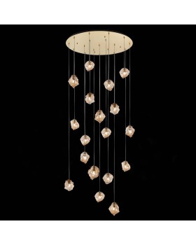 SL1175.303.18 Светильник подвесной ST-Luce латунь/янтарный E14 18*40W Portici-foto4