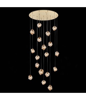 SL1175.303.18 Светильник подвесной ST-Luce латунь/янтарный E14 18*40W Portici-foto4