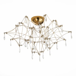 SL797.202.78 Люстра потолочная ST-Luce Золотистый, Шампань LED 78*0,45W 3000K GRAVETTA-foto2