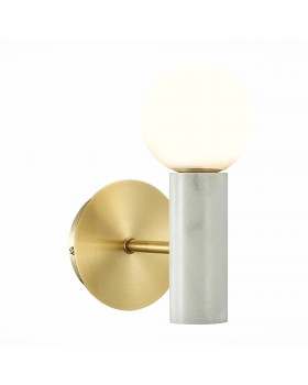 SL1210.501.01 Светильник настенный ST-Luce Золотистый, Белый/Белый G9 1*5W PIETRA