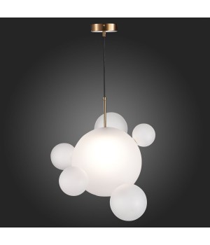 SL1133.513.01 Светильник подвесной ST-Luce Латунь/Белый E27 1*60W BOPONE-foto5