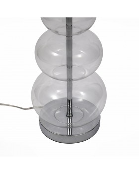 SL970.104.01 Прикроватная лампа ST-Luce Хром, Прозрачное стекло/Белый E27 1*60W (из 2-х коробок) AMPOLLA-foto3