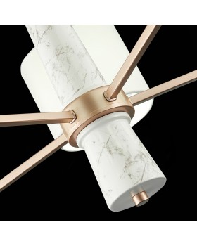 SL1163.203.05 Светильник подвесной ST-Luce Матовое золото/Белый E14 5*40W VELLINO-foto7