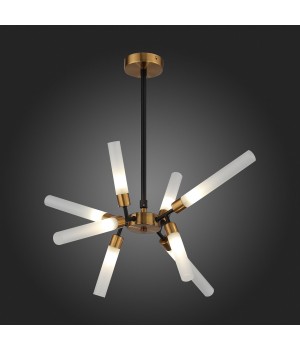 SL1620.242.08 Люстра потолочная ST-Luce Матовое золото, Черный/Белый G9 8*5W SPLIO-foto7