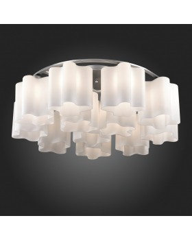 SL116.052.12 Люстра потолочная ST-Luce Серебристый/Белый E27 12*60W (из 2-х коробок) ONDE-foto3