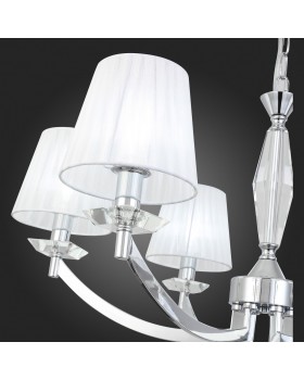 SL1756.103.06 Светильник подвесной ST-Luce Хром/Светло-серый E14 6*40W BELLO-foto3