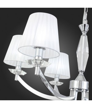 SL1756.103.06 Светильник подвесной ST-Luce Хром/Светло-серый E14 6*40W BELLO-foto3