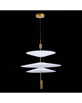 SL6101.223.01 Люстра подвесная ST-Luce Золотистый/Белый LED 1*15W 3000K Isola-foto5