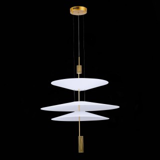 SL6101.223.01 Люстра подвесная ST-Luce Золотистый/Белый LED 1*15W 3000K Isola-foto5