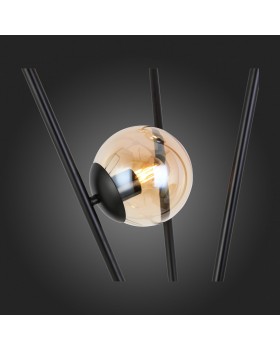 SL549.505.03 Торшер ST-Luce Черный/Коньячный E27 3*40W STAMPO-foto9