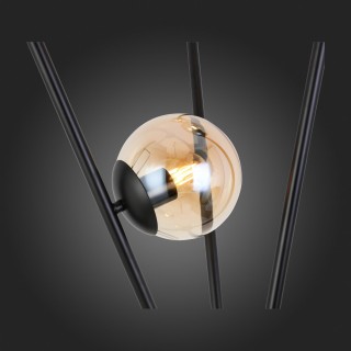 SL549.505.03 Торшер ST-Luce Черный/Коньячный E27 3*40W STAMPO-foto9