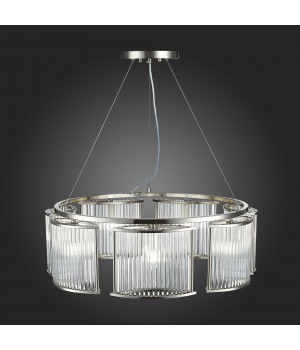 SL1627.103.07 Люстра подвесная ST-Luce Хром/Прозрачный E14 7*40W Velletri-foto3