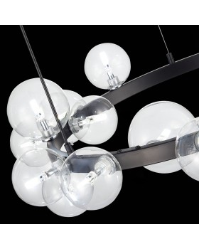 SL1165.402.15 Светильник подвесной ST-Luce Черный/Прозрачный G4 15*5W NECTON-foto6