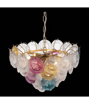 SL420.203.11 Люстра подвесная ST-Luce Золотистый/Разноцветный E14 11*40W CONELI-foto8