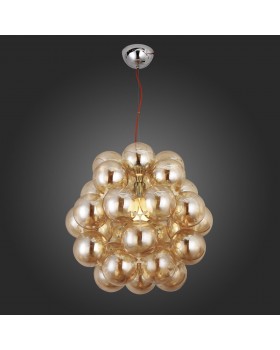 SL533.093.03 Люстра подвесная ST-Luce Хром/Янтарный E27 3*60W ODETTA-foto6